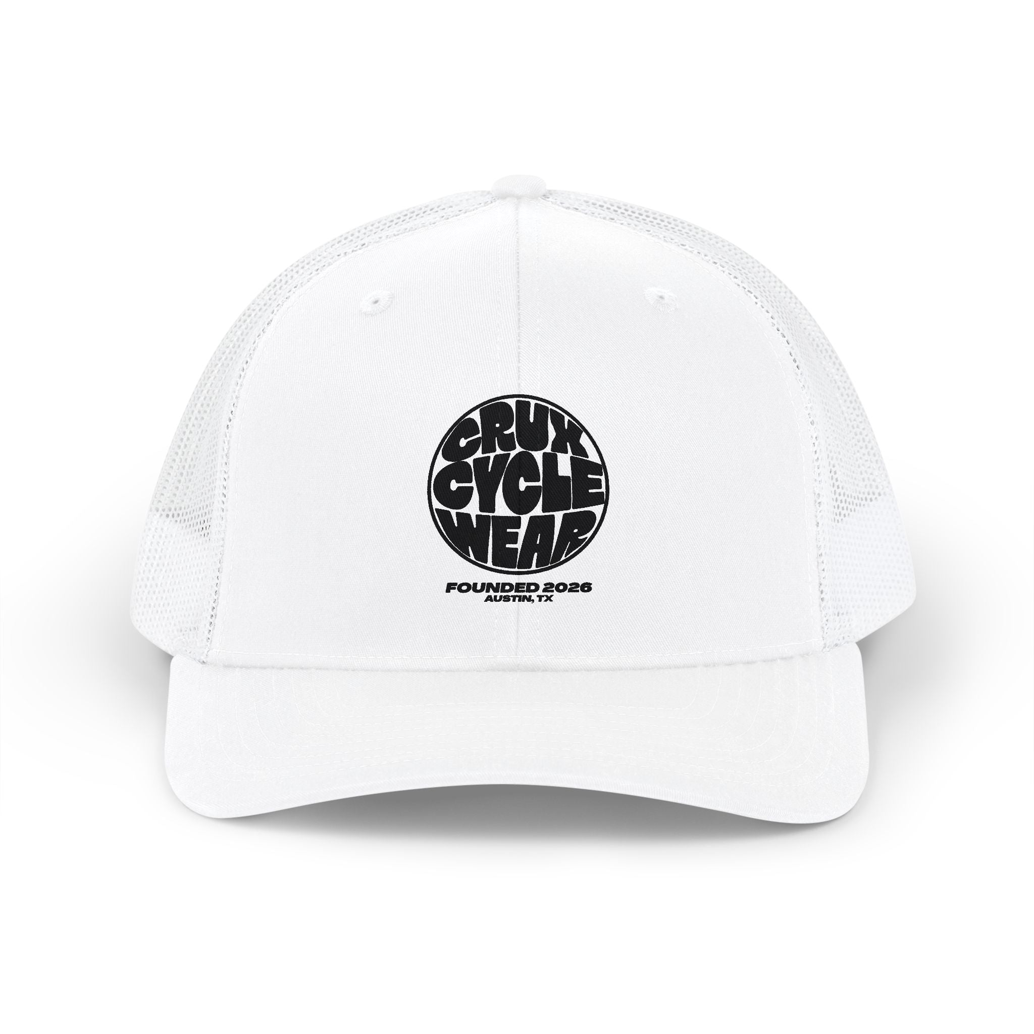 Trucker Cap — Black Grunge Globe Logo "Powerful Youth"