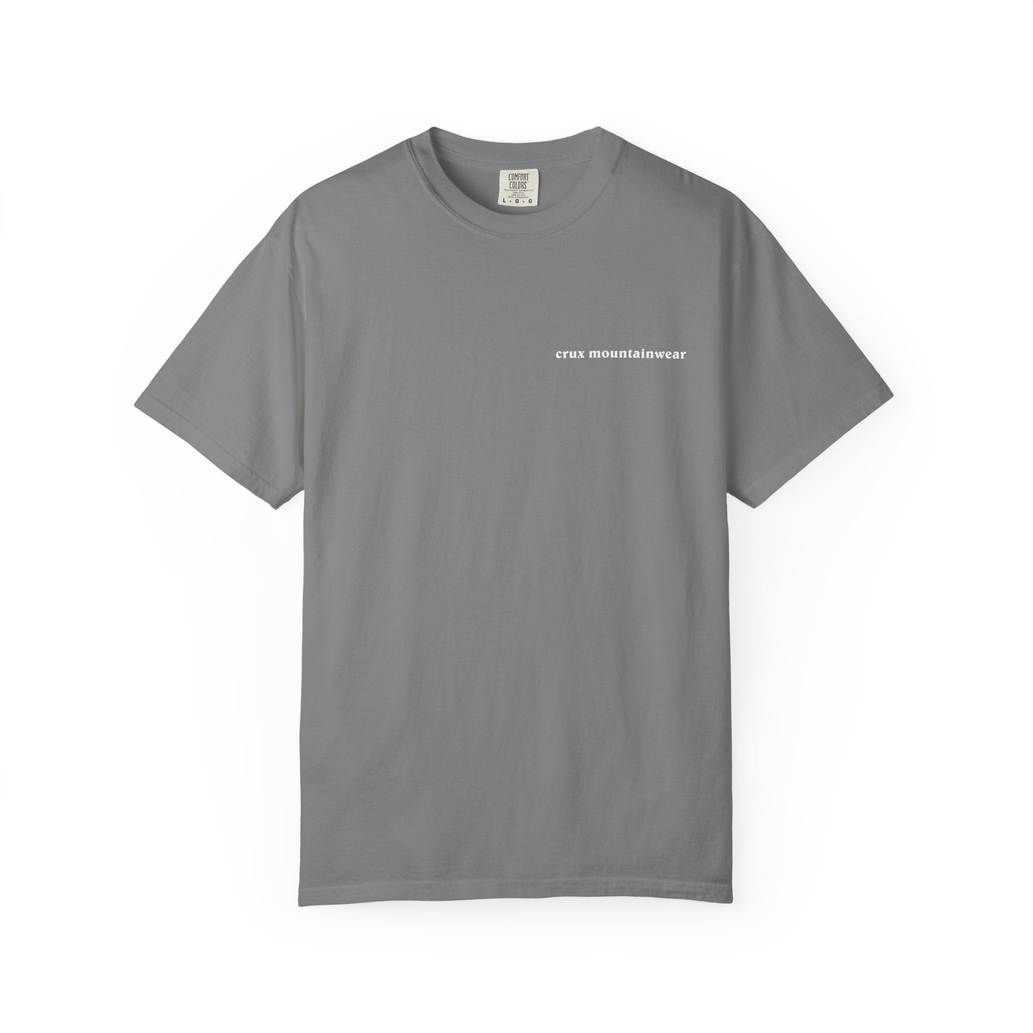 Peaks: Patagonia-Style "Crux Mountainwear" Tee