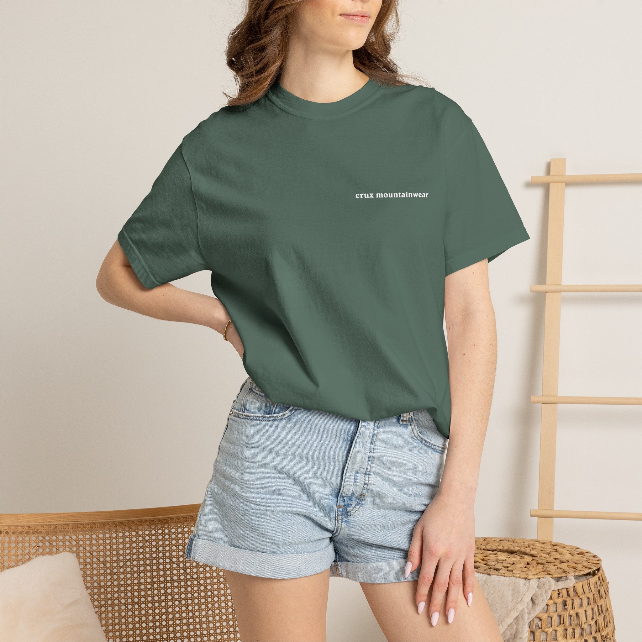 Peaks: Patagonia-Style "Crux Mountainwear" Tee