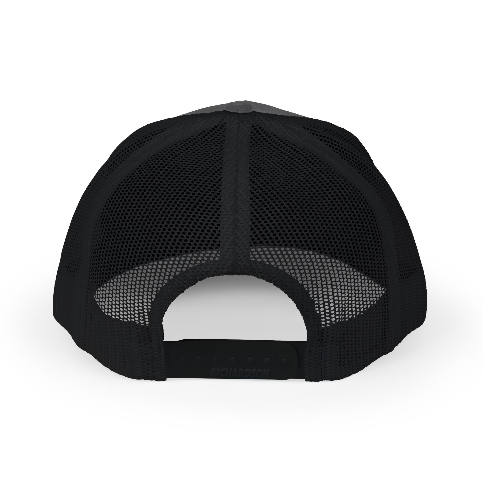 Trucker Cap — Black Grunge Globe Logo "Powerful Youth"