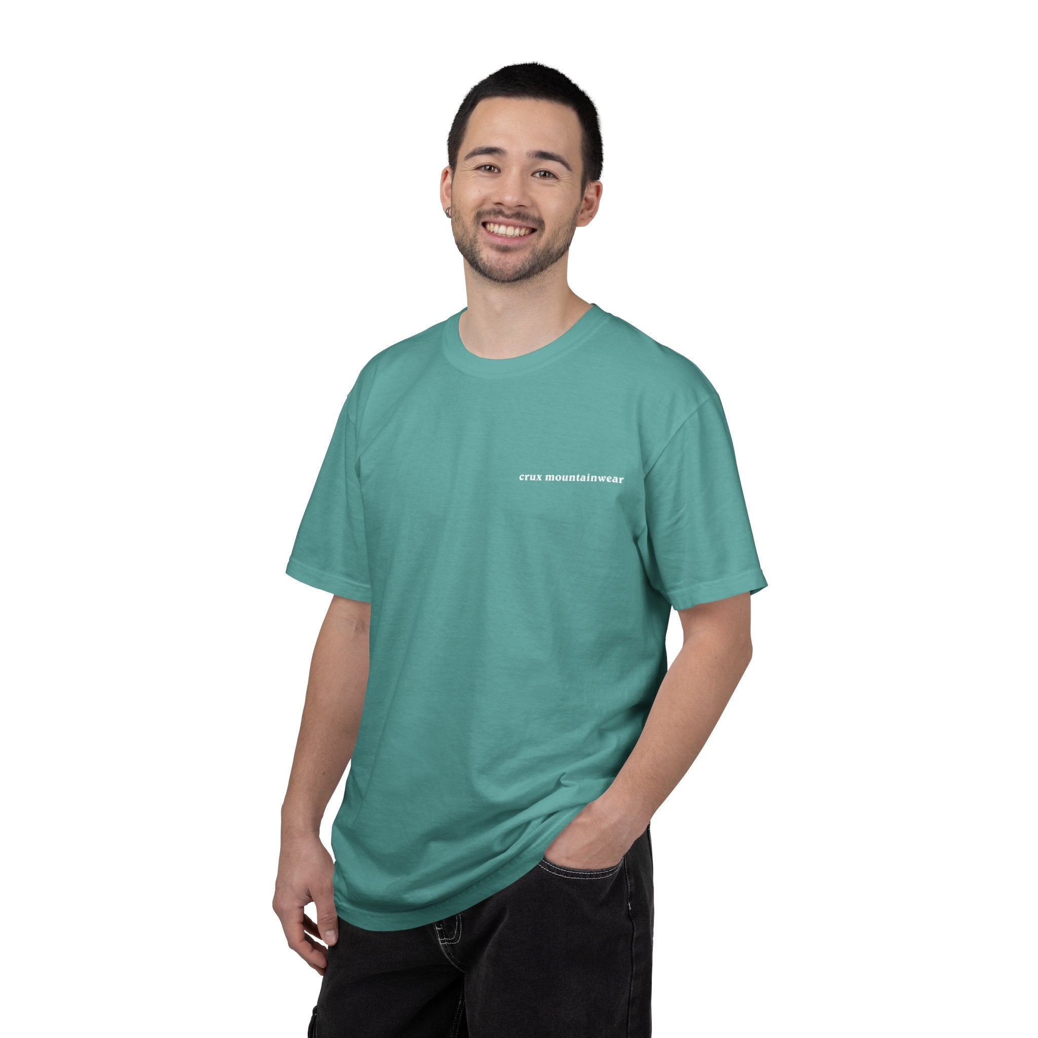 Peaks: Patagonia-Style "Crux Mountainwear" Tee