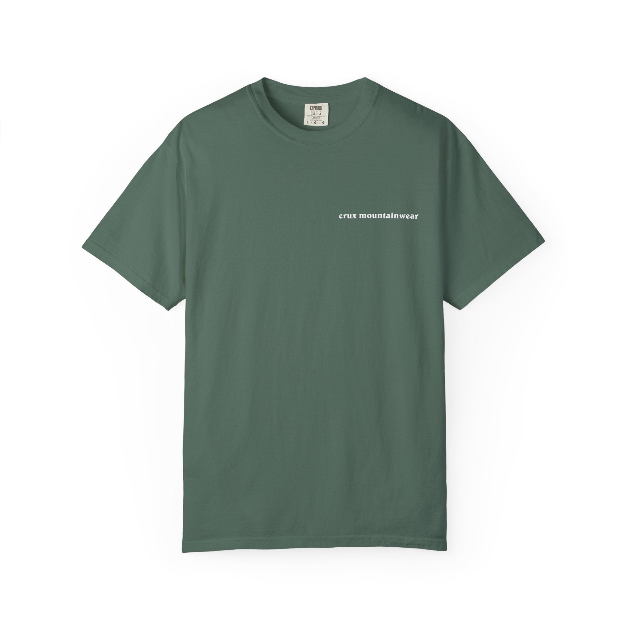 Peaks: Patagonia-Style "Crux Mountainwear" Tee