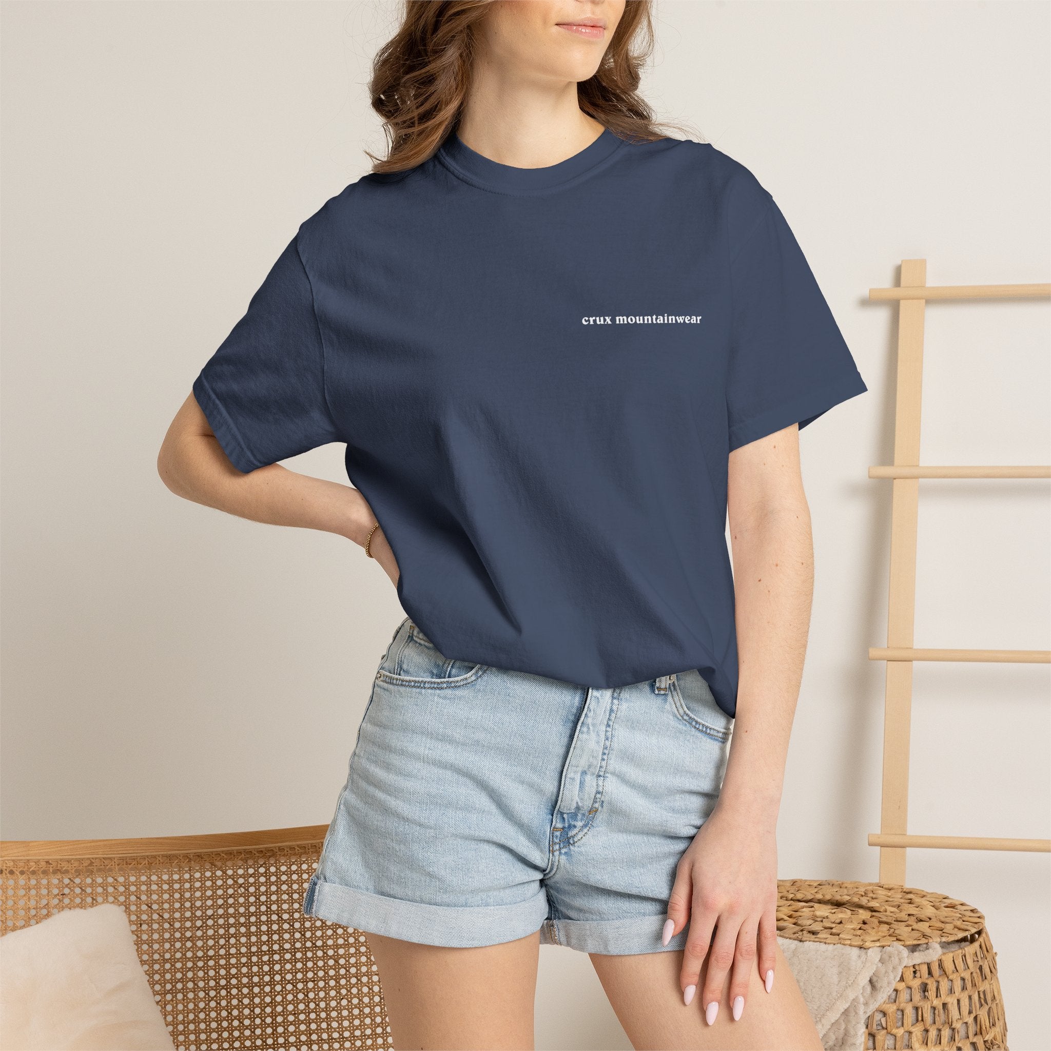 Peaks: Patagonia-Style "Crux Mountainwear" Tee