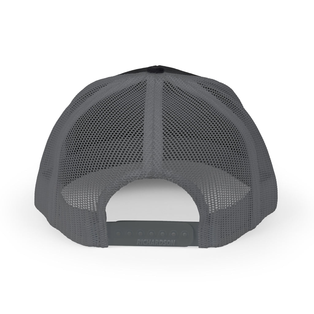 Trucker Cap — Black Grunge Globe Logo "Powerful Youth"