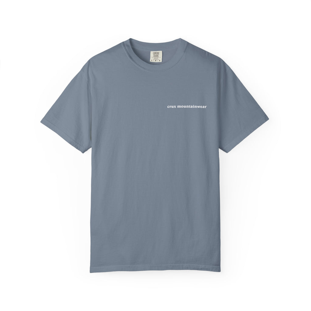 Peaks: Patagonia-Style "Crux Mountainwear" Tee