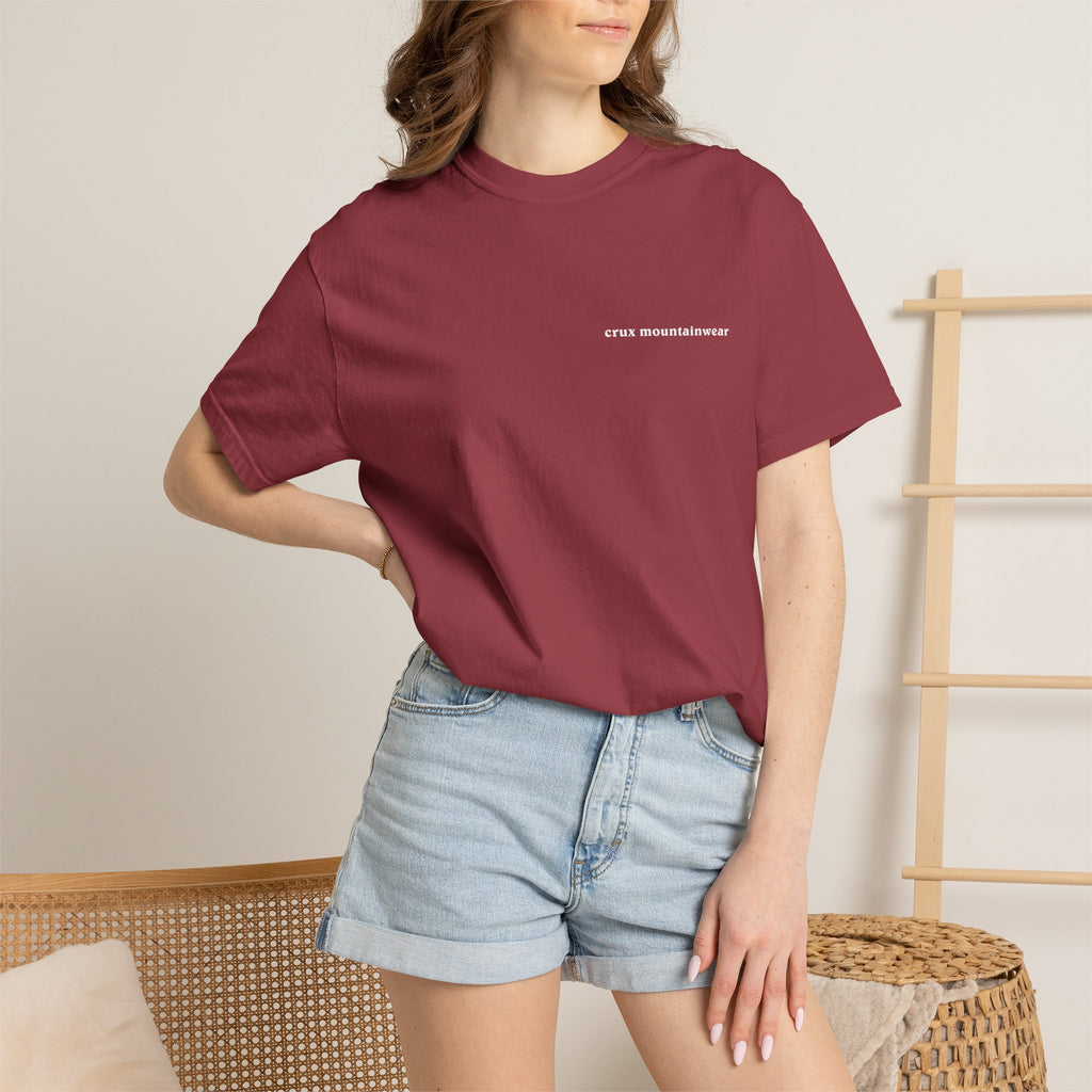 Peaks: Patagonia-Style "Crux Mountainwear" Tee